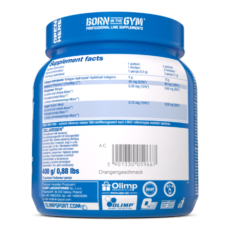 Olimp Sport Nutrition Collaregen 400g Supplement Facts