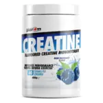 Per4m Creatine Monohydrate Blue Raspberry Flavour 400g Front of tub