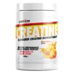 Per4m Creatine Monohydrate Peach Sweets Flavour 400g Front of tub