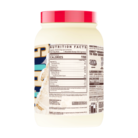 GHOST® VEGAN Protein Cinnabon (Back)