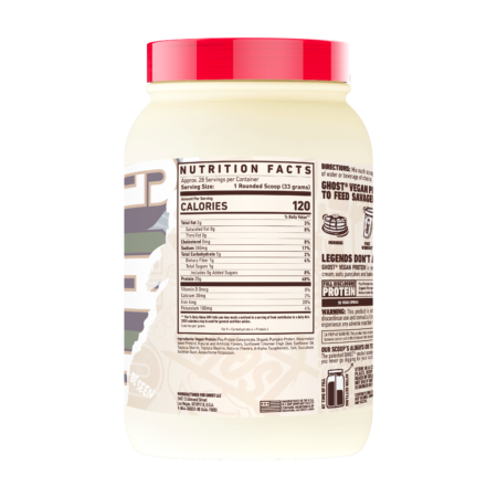 GHOST® VEGAN Protein Coconut Ice Cream (Back)