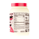 GHOST® WHEY protein Strawberry Shortcake Flavour back of Tub Photo