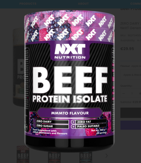 NXT Beef Protein 504g - MMMTO Flavour