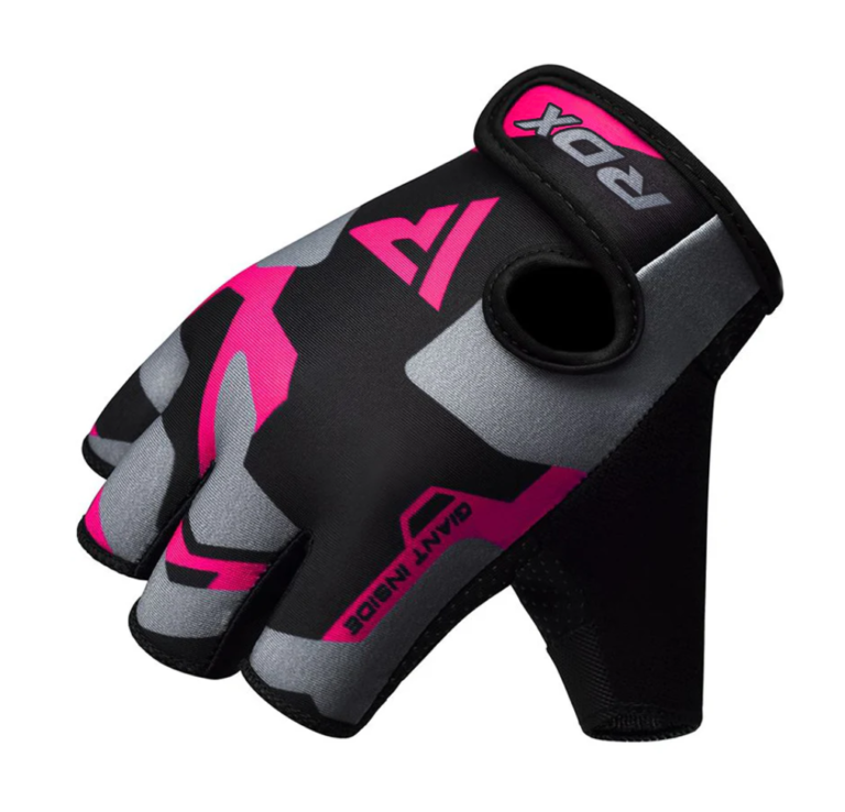 RDX F6 Weightlifting Gloves Pink Camo Photo