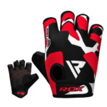 RDX F6 Weightlifting Gloves Red Camo Photo 3