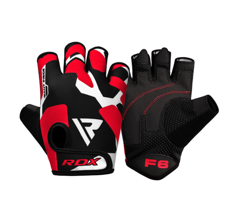 RDX F6 Weightlifting Gloves Red Camo Photo 3