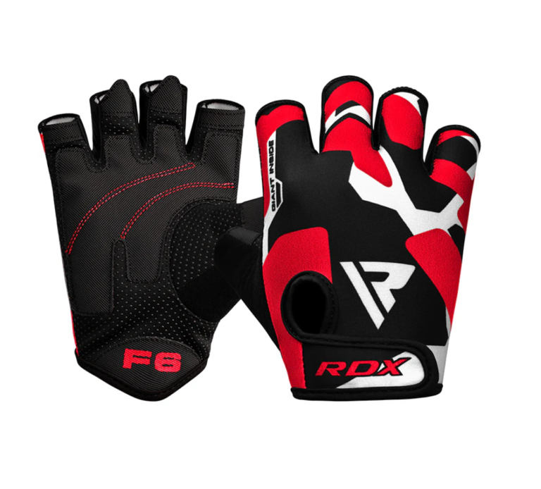 RDX F6 Weightlifting Gloves Red Camo Photo 3