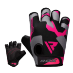RDX F6 Weightlifting Gloves Pink Camo Photo 2