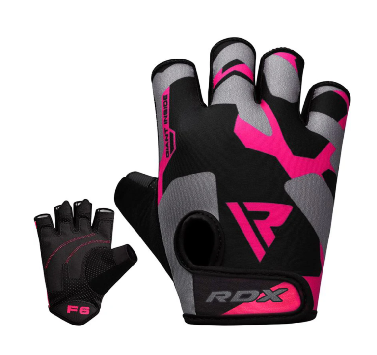 RDX F6 Weightlifting Gloves Pink Camo Photo 2