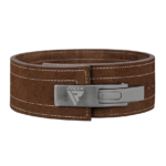 RDX Sports 4 Inch IPL USPA Approved Powerlifting Belt Brown Front View Photo