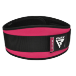 RDX Sports RX3 6 Inch Lifting Belt for Women Pink Product Logo Photo