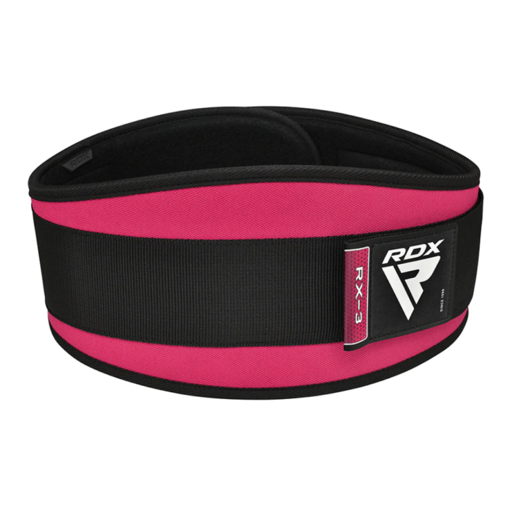 RDX Sports RX3 6 Inch Lifting Belt for Women Pink Product Logo Photo