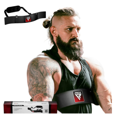 RDX Sports T2 Bicep Curl Blaster in Use Photo