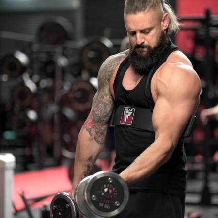 RDX Sports T2 Bicep Curl Blaster Man in Gym Curling Photo