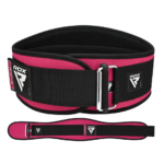 RDX Sports X3 Lifting Belt for Women Pink Combined View Photo