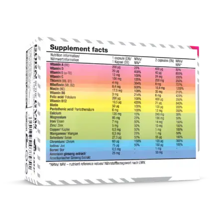Olimp Vita-Min One Nutrition Label