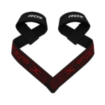 RDX Sports S4 Lifting Straps Black and Red Photo 2