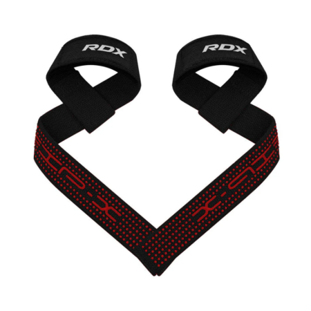 RDX Sports S4 Lifting Straps Black and Red Photo 2