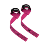 RDX Sports S4 Lifting Straps Pink and Black Photo