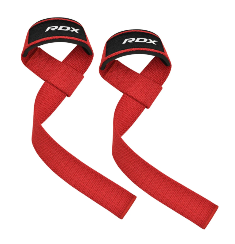 RDX Sports W1 Lifting Straps Red Photo