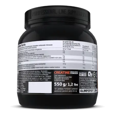 Olimp Sport Creatine Monohydrate-Powder 550g - Nutrition Panel 2