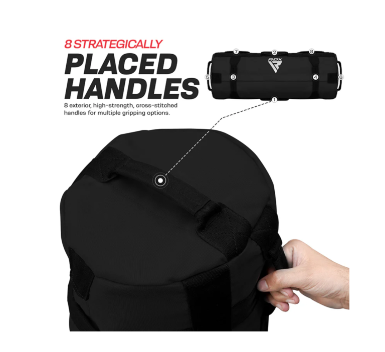 RDX Fitness Sand Bag Black Materials Information Image