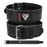 RDX RD1 Powerlifting Leather Gym Belt Black Photo