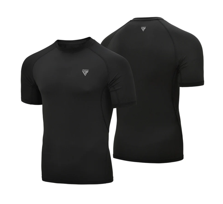 RDX T15 Short Sleeved Rash Guard Black Photo