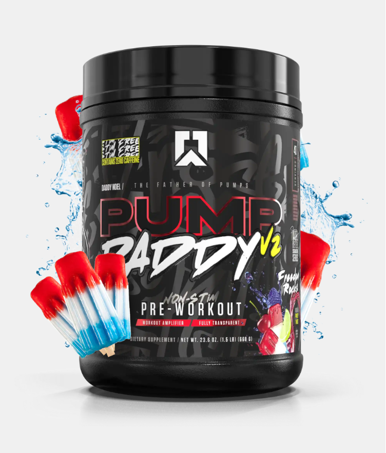 RYSE Pump Daddy V2 Freedom Rocks Flavour Front of Tub Photo