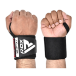 RDX Sports IPL USPA Approved Powerlifting Wrist Support Wraps Black Image 5