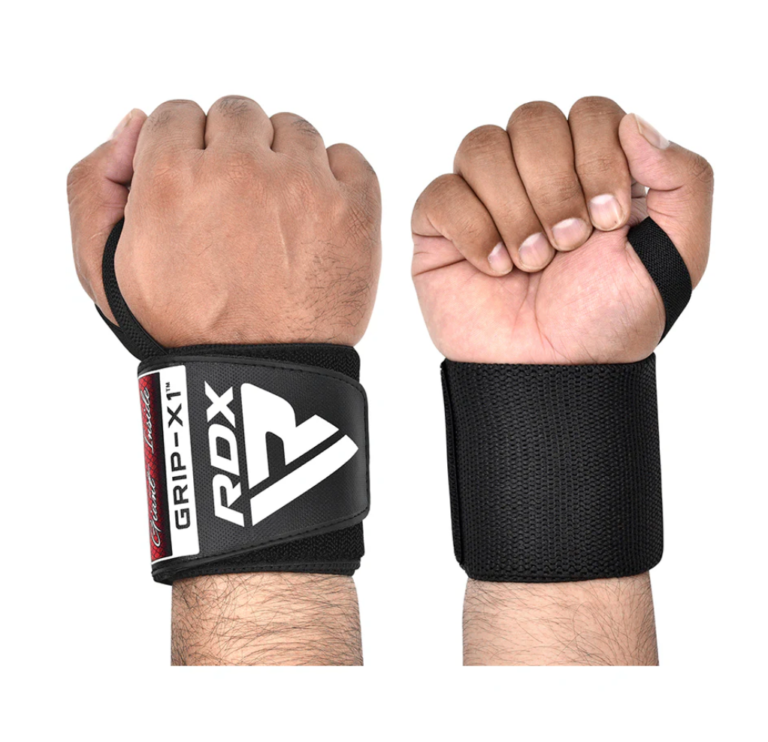 RDX Sports IPL USPA Approved Powerlifting Wrist Support Wraps Black Image 5
