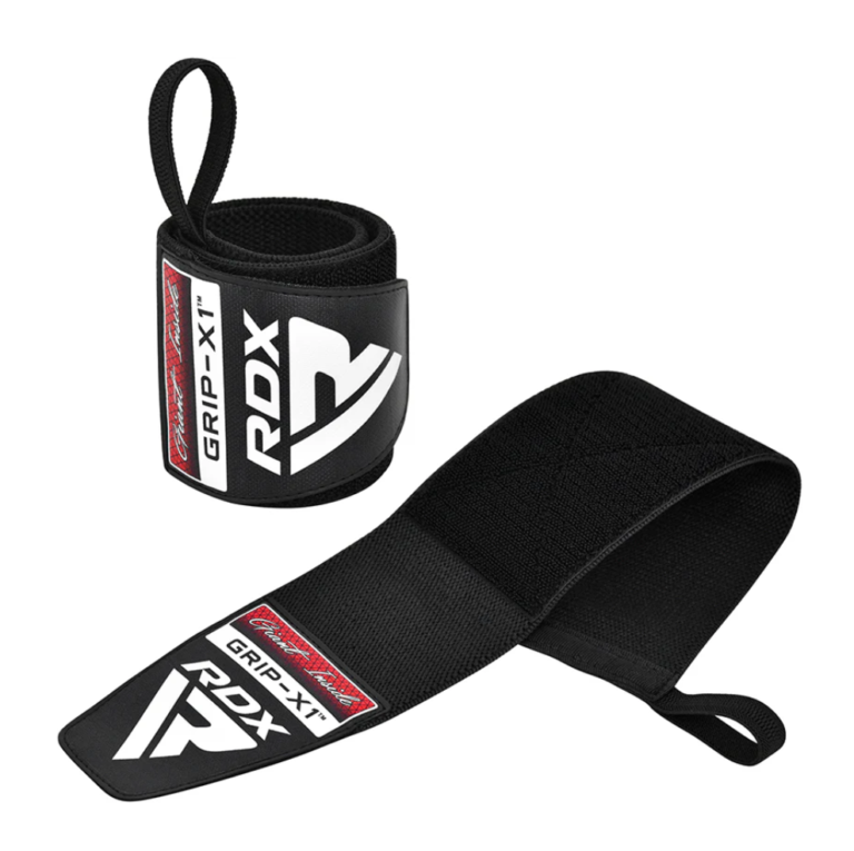 RDX Sports W3 IPL USPA Approved Powerlifting Wrist Support Wraps Black Image 3