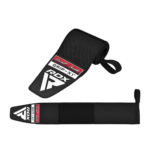 RDX Sports W3 IPL USPA Approved Powerlifting Wrist Support Wraps Black Image 4