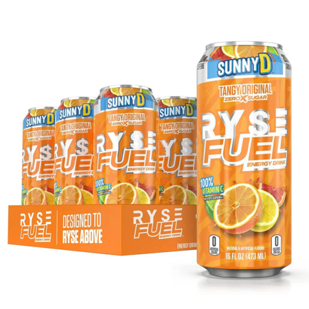 RYSE Fuel Energy Drink Sunny D Pack of 12
