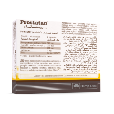 Olimp Laboratories Prostatan Back of Pack