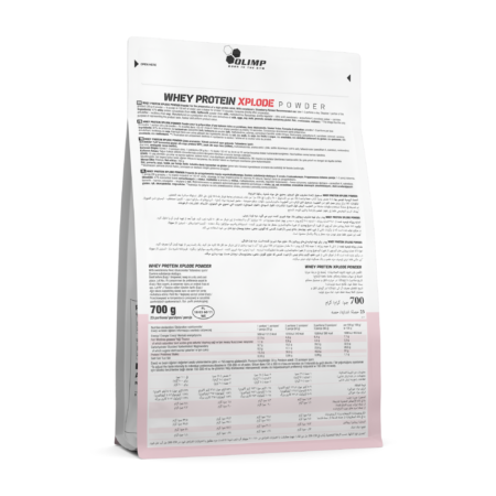 Olimp Whey Protein XPLODE Strawberry 700g back of pack