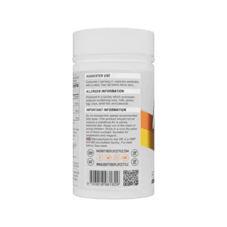 Naughty Boy Curcupro 60 Capsules - Ingredients and Directions for Use