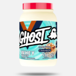 GHOST® WHEY protein Cinnabon Caramel Pecan Front of Tub Photo