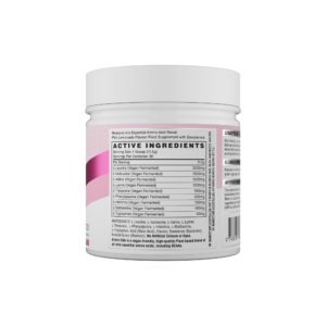 Naughty Boy Amino EAA Pink Lemonade Flavour Nutrition Panel Photo