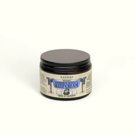 Napier's Magnesium Muscle and Sleep Cream front of pot photo