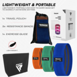 RDX Sports Heavy Duty Resistance Bands Set Portable Carry Case Photo