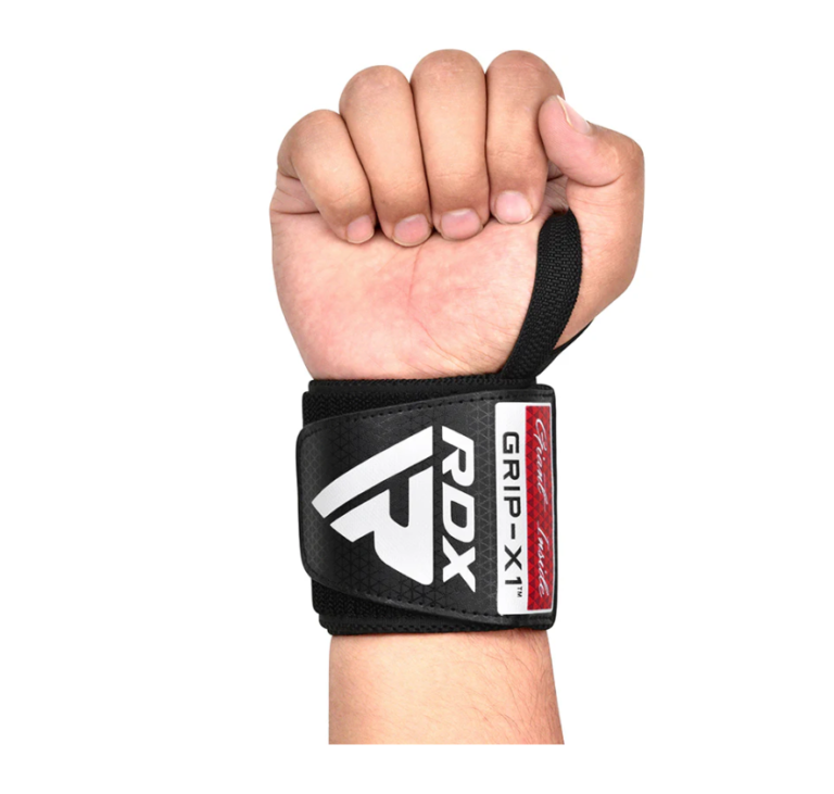 RDX WR11 Powerlifting Wrist Strap Black Photo