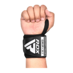 RDX WR11 Powerlifting Wrist Strap Black and Grey Photo 2