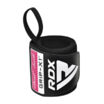 RDX WR11 Powerlifting Wrist Strap Black anf Pink Photo 2