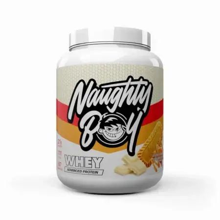 Naughty Boy Advanced Whey 2kg White Chocolate Caramel Biscuit