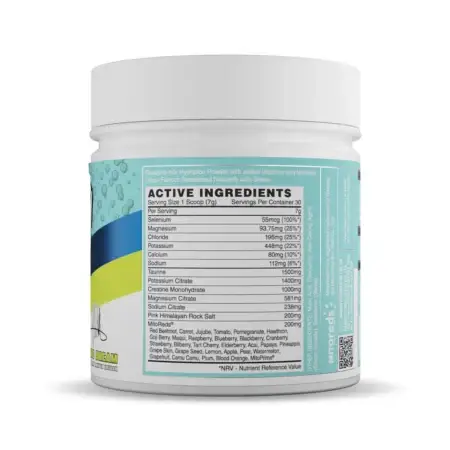 Naughty Boy Hydration 30 Servings - Citrus Dream Nutritional Information