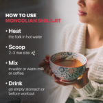 Amu Nutrition Shilajit Nutritional Information Photo