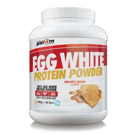 Per4m Egg White Protein 1.8KG White Double Caramel Biscuit Flavour