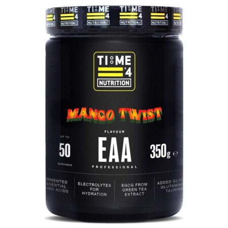 TIME4 NUTRITION EAA-ESSENTIAL-AMINO-ACIDS-MANGO-TWIST-TUB-BRIGHTER