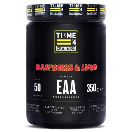 TIME 4 NUTRITION -EAA-ESSENTIAL-AMINO-ACIDS-RASPBERRY-AND-LIME-TUB